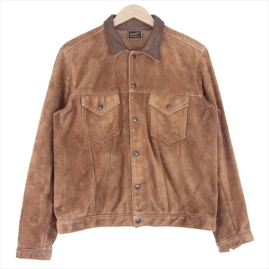 TENDERLOIN テンダーロイン T-O.G.L.3RD BS JKT スウェード カウレザー ジャケット ブラウン系 S【中古】