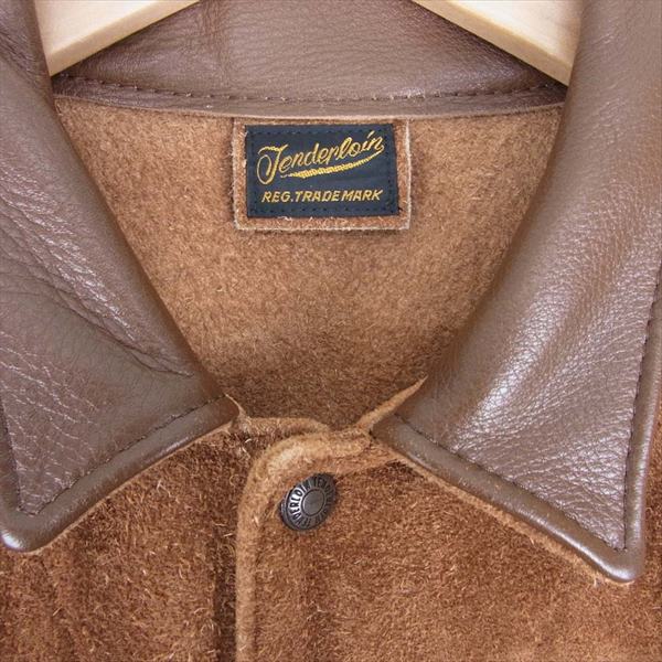 TENDERLOIN テンダーロイン T-O.G.L.3RD BS JKT スウェード カウレザー ジャケット ブラウン系 S【中古】