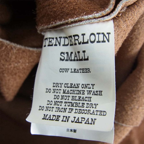 TENDERLOIN テンダーロイン T-O.G.L.3RD BS JKT スウェード カウレザー ジャケット ブラウン系 S【中古】