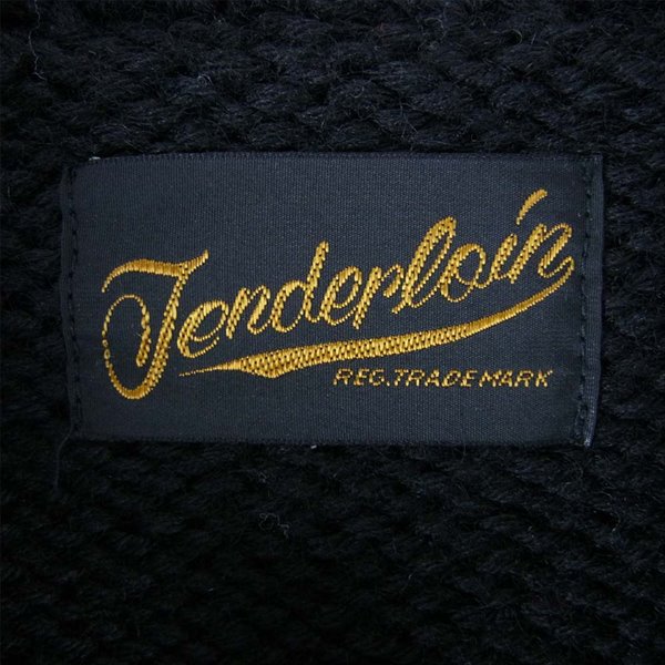 TENDERLOIN テンダーロイン T-COWICHAN ウルフ カウチン ニット ジャケット ブラック系 Ｓ【中古】