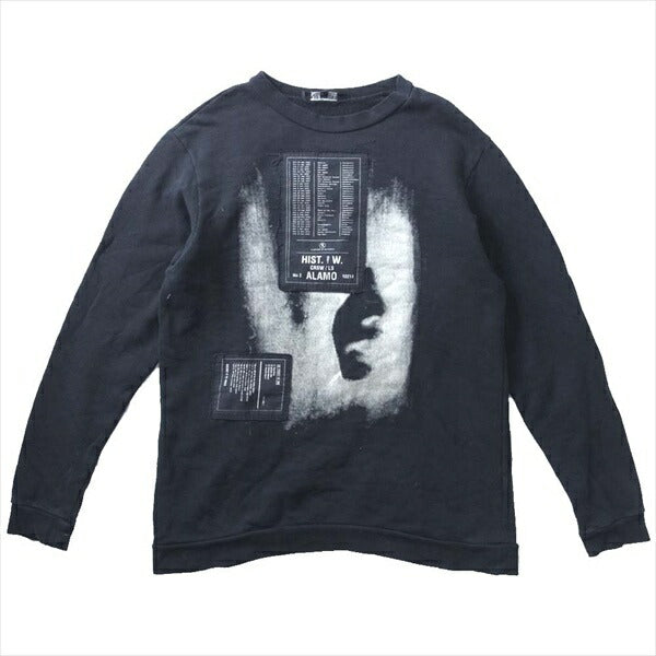 RAF SIMONS ラフシモンズ アーカイブ 国内正規 サン・フレール 05AW ポルターガイスト期 パッチワーク スウェット ブラック系 46【中古】