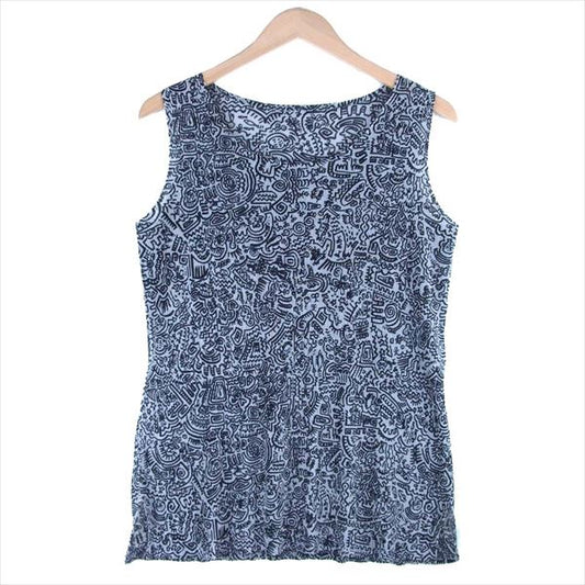 PLEATS PLEASE プリーツプリーズ イッセイミヤケ ISSEY MIYAKE PP91FK342 タンクトップ レディース ノースリーブ グレー系 5【美品】【中古】
