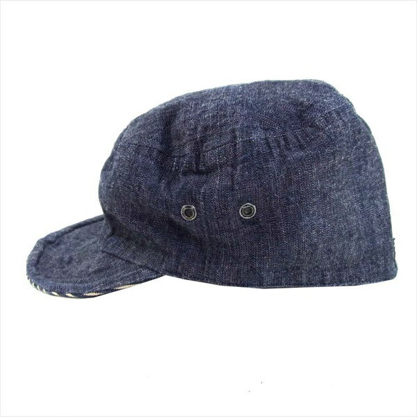 Stevenson Overall Co. スティーブンソンオーバーオール リバーシブル メカニック キャップ 帽子 ネイビー系【中古】