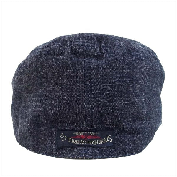 Stevenson Overall Co. スティーブンソンオーバーオール リバーシブル メカニック キャップ 帽子 ネイビー系【中古】