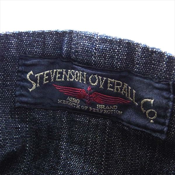 Stevenson Overall Co. スティーブンソンオーバーオール リバーシブル メカニック キャップ 帽子 ネイビー系【中古】