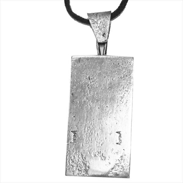 アーロンアンダーソン ナバホ プレート ペンダント ネックレス シルバー【中古】