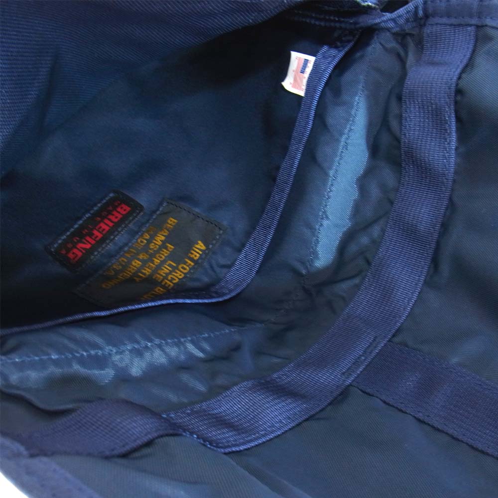 BRIEFING ブリーフィング BEAMS PLUS別注 Fleet Messenger Bag NAVY メッセンジャーバック ネイビー系【極上美品】【中古】