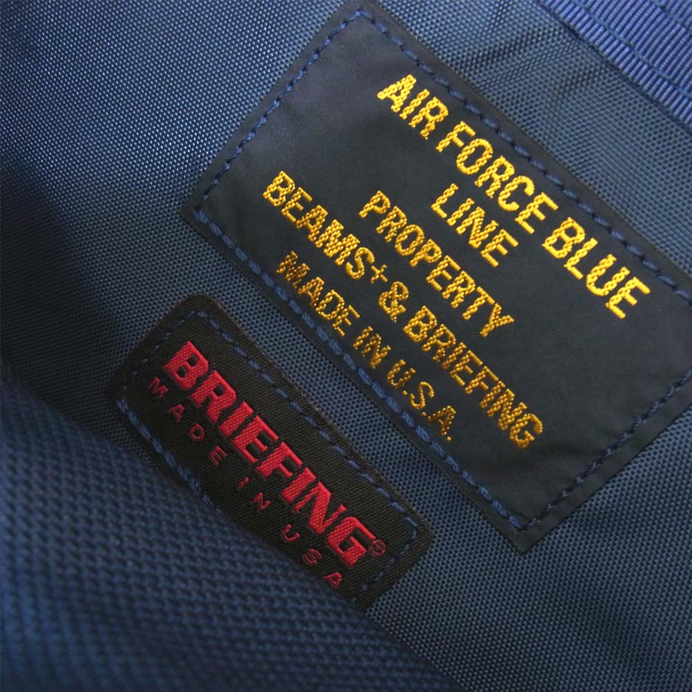 BRIEFING ブリーフィング BEAMS PLUS別注 Fleet Messenger Bag NAVY メッセンジャーバック ネイビー系【極上美品】【中古】