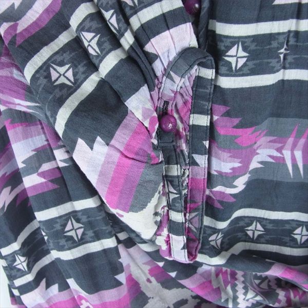 HYSTERIC GLAMOUR ヒステリックグラマー 0112AH04 スカル レーヨン 総柄 ブラウス レディース ピンク系【中古】