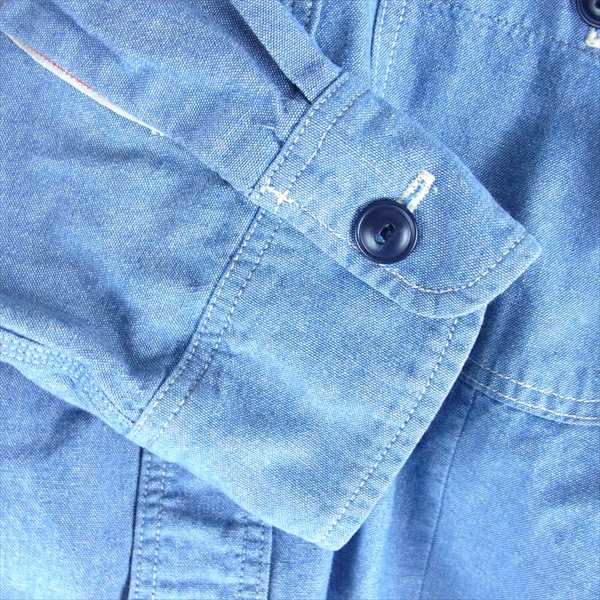 HYSTERIC GLAMOUR ヒステリックグラマー 0132AH08 プリント ワーク レディース 長袖シャツ インディゴブルー系【中古】