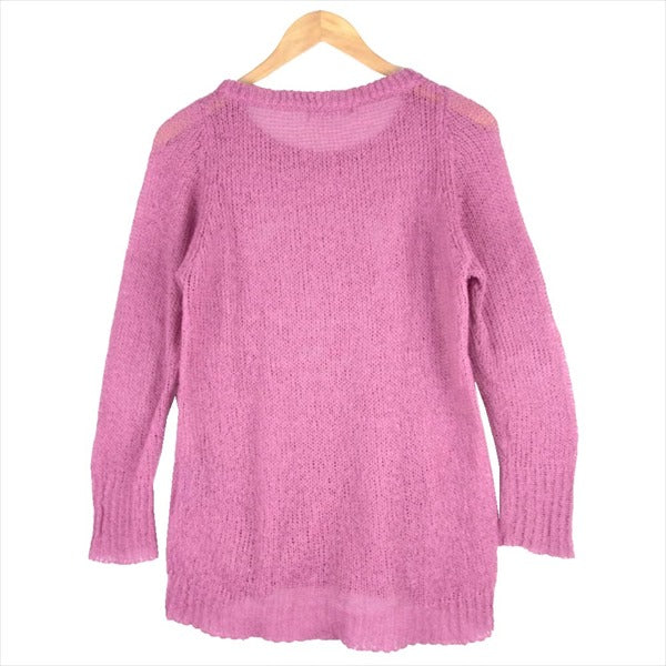 HYSTERIC GLAMOUR ヒステリックグラマー 0123NS05 ファックベア モヘア混 レディース ニット ピンク系【中古】