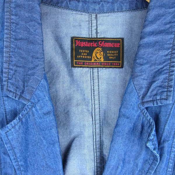 HYSTERIC GLAMOUR ヒステリックグラマー 0141AJ01 テーラード レディース ジャケット インディゴブルー系【中古】