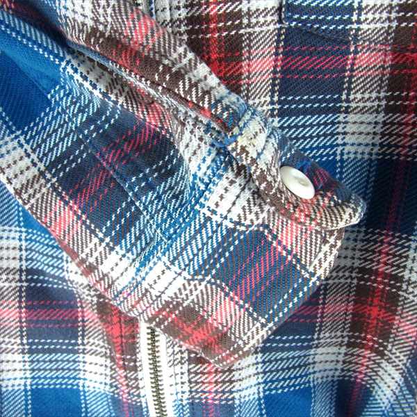 HYSTERIC GLAMOUR ヒステリックグラマー 0140AH01 ネル チェック シャツ レディース パーカー ブルー系【中古】