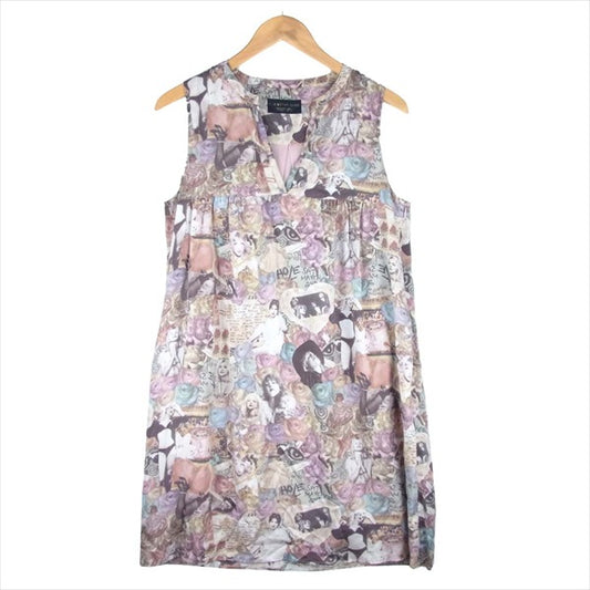 HYSTERIC GLAMOUR ヒステリックグラマー コートニーラブ 総柄 レディース ワンピース ピンク系【中古】