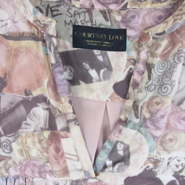 HYSTERIC GLAMOUR ヒステリックグラマー コートニーラブ 総柄 レディース ワンピース ピンク系【中古】