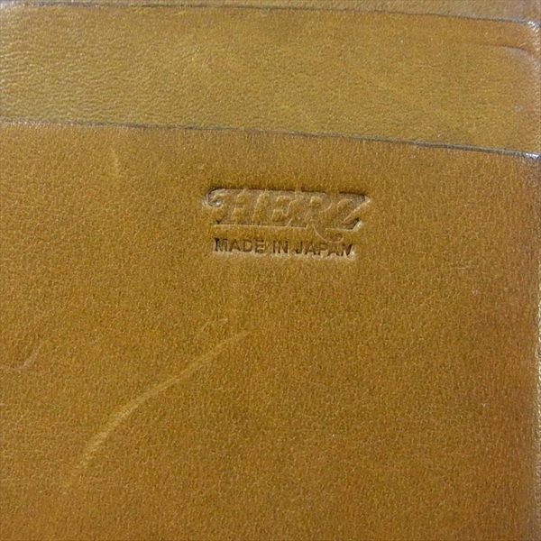 HERZ ヘルツ 三部屋構造 レザー 長財布 ロングウォレット ブラウン系【中古】