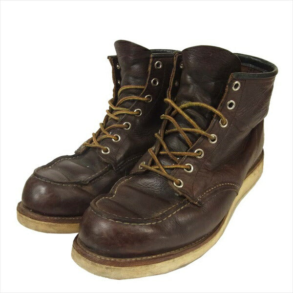 RED WING レッドウィング 8138 classic moc toe モックトゥブーツ ブラウン系 USA9D【中古】