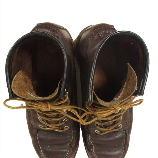 RED WING レッドウィング 8138 classic moc toe モックトゥブーツ ブラウン系 USA9D【中古】