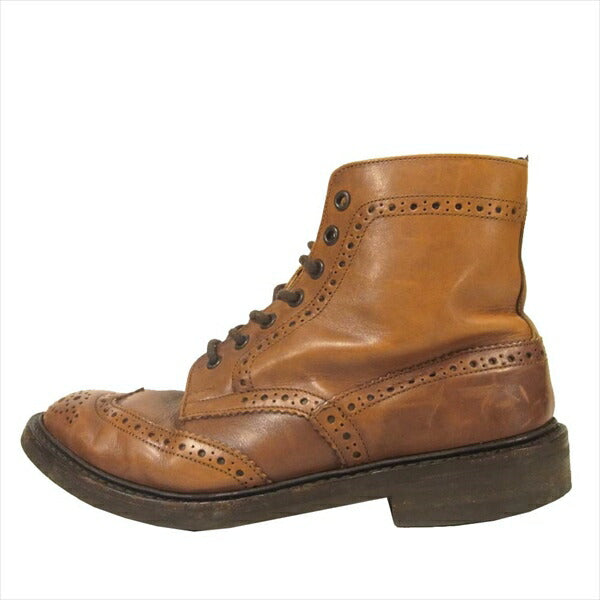 Tricker's トリッカーズ MALTON モールトン イングランド製 カントリー ブーツ ブラウン系 8【中古】
