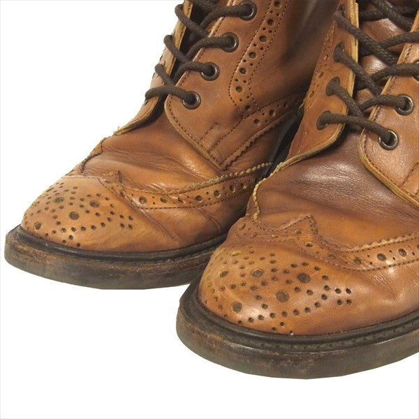Tricker's トリッカーズ MALTON モールトン イングランド製 カントリー ブーツ ブラウン系 8【中古】