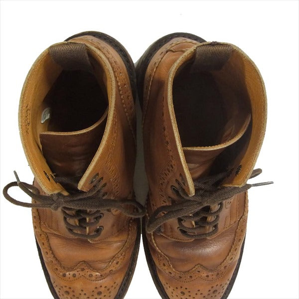 Tricker's トリッカーズ MALTON モールトン イングランド製 カントリー ブーツ ブラウン系 8【中古】