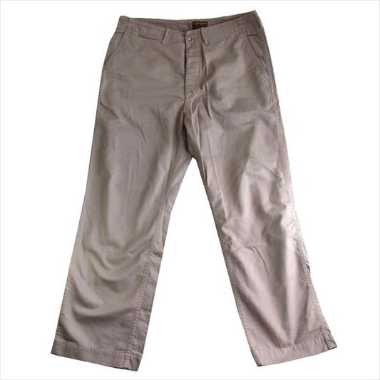 CORONA コロナ メンズ 日本製 コットン チノ トラウザー パンツ  チノパンツ ベージュ系 XL【中古】