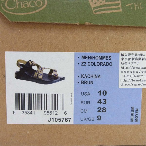 Chaco チャコ Z2 Colorado USA製 コロラド サンダル サンダル ブラック系【中古】