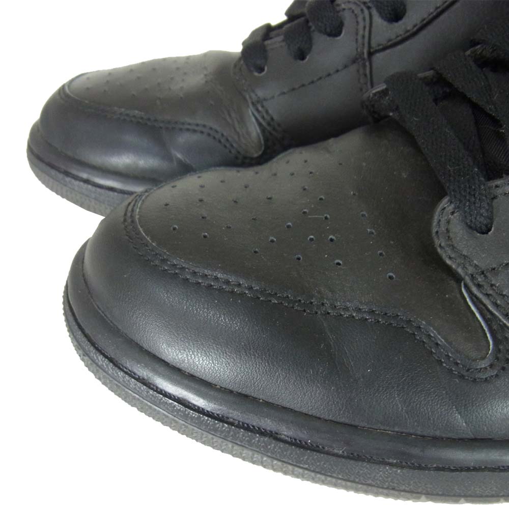 NIKE AIR JORDAN ナイキ ジョーダン 554724-021  1 MID UK9 ミッド ハイカット スニーカー ブラック系 28cm【中古】