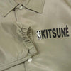 MAISON KITSUNE メゾンキツネ SPNBU101 NBA ナイロン コーチ ジャケット グレー系 XS【美品】【中古】