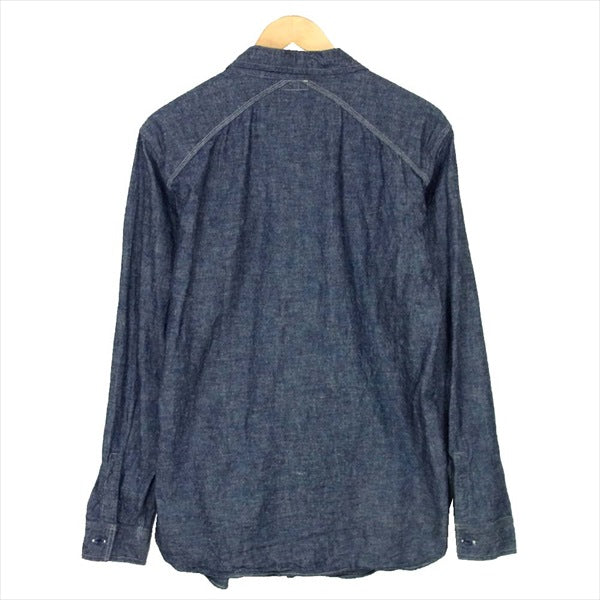 WAREHOUSE ウエアハウス DUCK DIGGER バンドカラー 日本製 コットン シャンブレー ブルー系 40【中古】