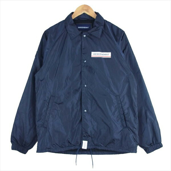 DESCENDANT ディセンダント 20SS PE NYLON JACKET ナイロン コーチ ジャケット ネイビー系 2【美品】【中古】