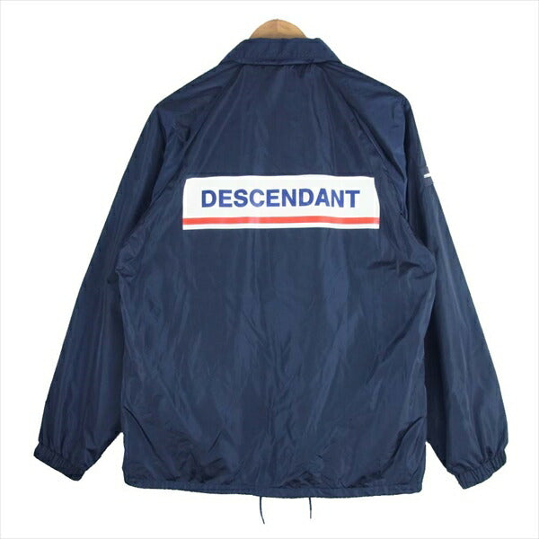 DESCENDANT ディセンダント 20SS PE NYLON JACKET ナイロン コーチ ジャケット ネイビー系 2【美品】【中古】