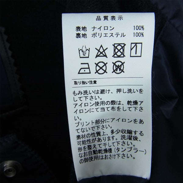 DESCENDANT ディセンダント 20SS PE NYLON JACKET ナイロン コーチ ジャケット ネイビー系 2【美品】【中古】