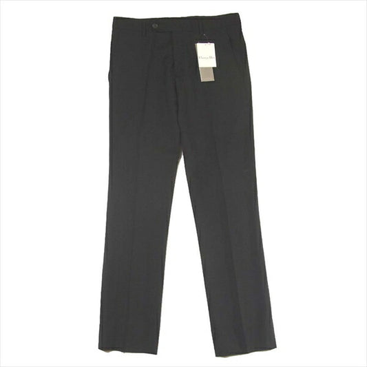 DIOR HOMME ディオールオム 8H4110010559-903 08AW クリスヴァンアッシュ期 ウール スラックスパンツ ブラック系 42【新古品】【未使用】【中古】
