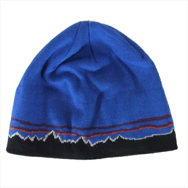 patagonia パタゴニア 28838 雪山 ビーニー アクリル ウール ロゴ ニットキャップ ブルー系 ONE【中古】