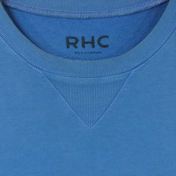 Ron Herman ロンハーマン クルーネック コットン 中国製 トレーナー カットソー スウェット ブルー系 L【中古】