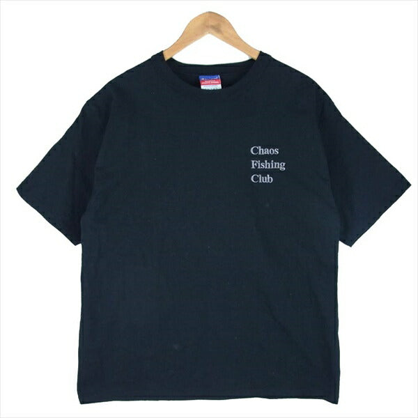 カオスフィッシングクラブ  × Champion チャンピオン Tシャツ ブラック系 M【美品】【中古】