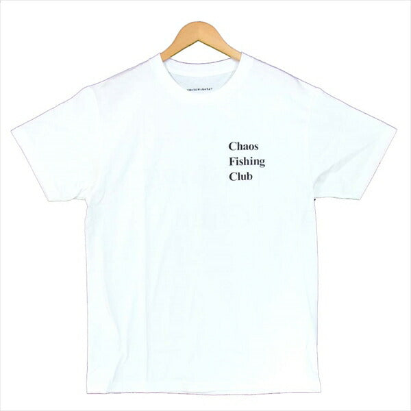 カオスフィッシングクラブ ロゴ 半袖Tシャツ 半袖 Tシャツ 白系 L【新古品】【未使用】【中古】