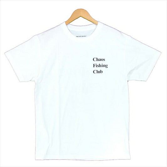カオスフィッシングクラブ ロゴ 半袖Tシャツ 半袖 Tシャツ 白系 L【新古品】【未使用】【中古】