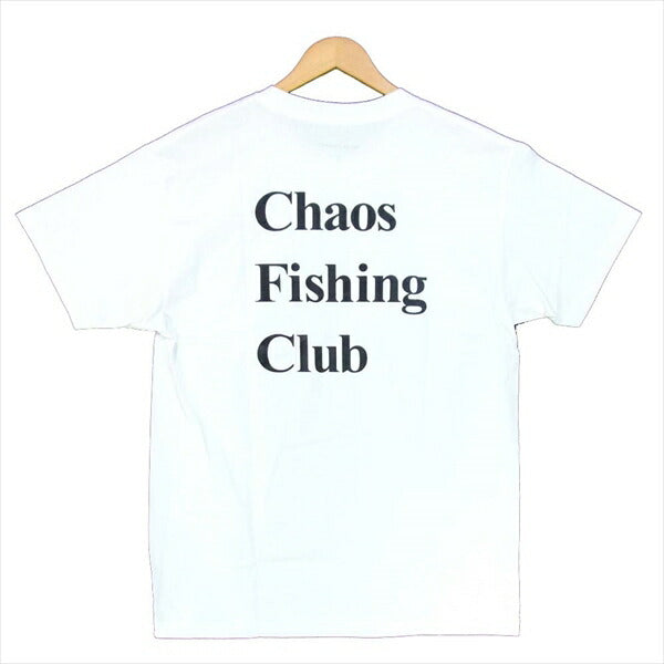 カオスフィッシングクラブ ロゴ 半袖Tシャツ 半袖 Tシャツ 白系 L【新古品】【未使用】【中古】