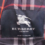 BURBERRY バーバリー 英国製 裏ノバチェック レディース ステンカラーコート ネイビー系【中古】