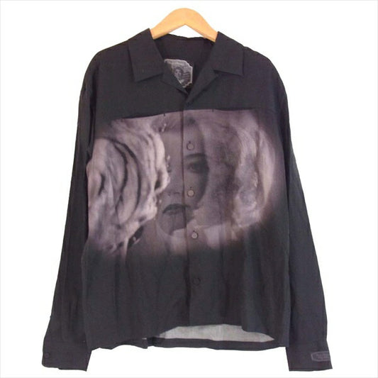 UNDERCOVER アンダーカバー UCY4403-1 20SS Cindy Sherman Cindyprint 長袖 開襟シャツ ブラック系 1【美品】【中古】