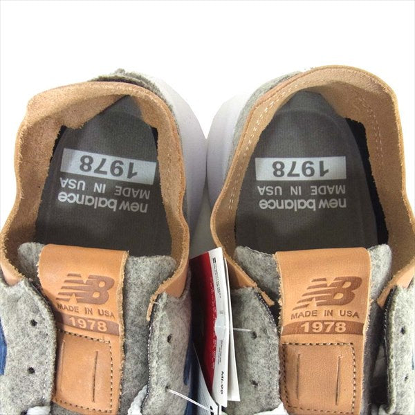NEW BALANCE ニューバランス × ウールリッチ WOOLRICH ML1978SO スニーカー グレー系 28cm【新古品】【未使用】【中古】