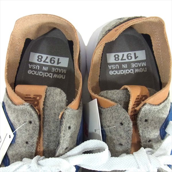 NEW BALANCE ニューバランス × ウールリッチ WOOLRICH ML1978SO スニーカー グレー系 28cm【新古品】【未使用】【中古】