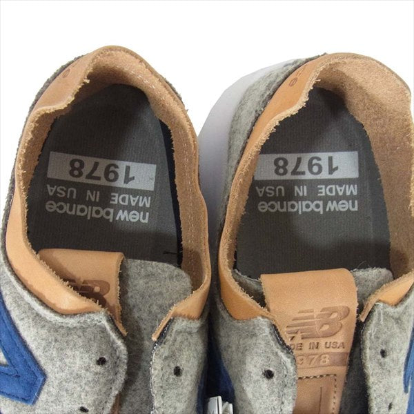 NEW BALANCE ニューバランス × ウールリッチ WOOLRICH ML1978SO スニーカー グレー系 27.5cm【新古品】【未使用】【中古】