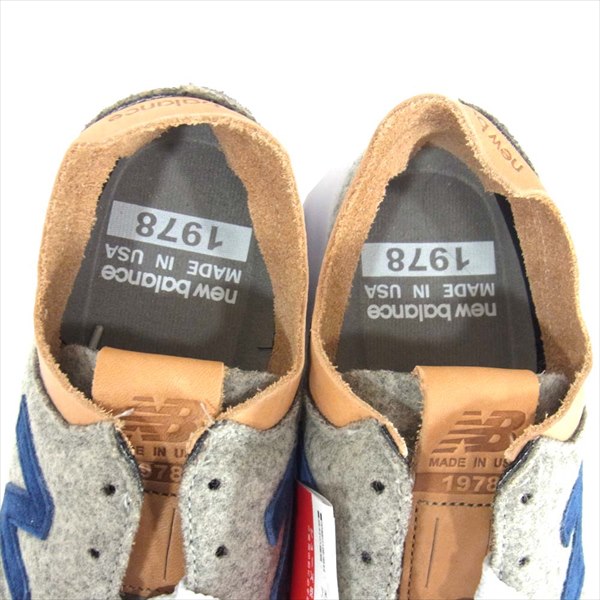 NEW BALANCE ニューバランス × ウールリッチ WOOLRICH ML1978SO グレー系 26.5cm【新古品】【未使用】【中古】