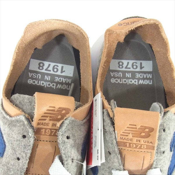 NEW BALANCE ニューバランス × ウールリッチ WOOLRICH ML1978SO スニーカー グレー系 26cm【新古品】【未使用】【中古】