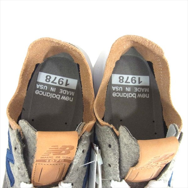 NEW BALANCE ニューバランス × ウールリッチ WOOLRICH ML1978SO スニーカー グレー系 26cm【新古品】【未使用】【中古】