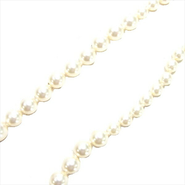 CHANEL シャネル A14 ココマーク フェイクパール ロング レディース ネックレス  ホワイト系【中古】