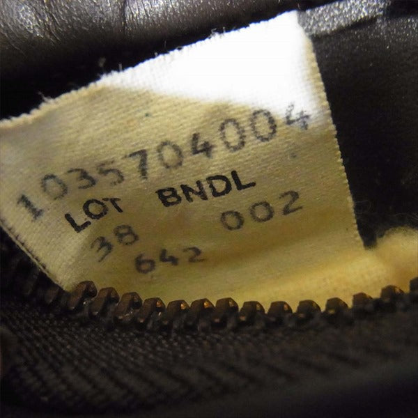 schott ショット 着脱可能ボアライナー付き シングル ライダース レザー ジャケット ダークブラウン系 38【中古】